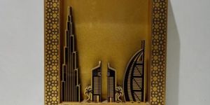 Custom Wooden Dubai Theme Trophy