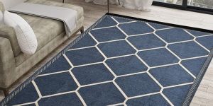 Geometric Cotton Carpets 5X7 Ft
