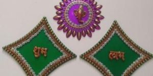 Decorative Wooden Pooja Thali