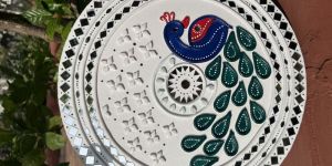 Mud Art Peacock Lippan Art