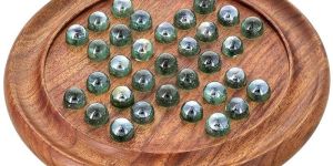 WOODEN SOLITAIRE BOARD GAME