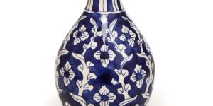Blue Pottery Ceramic Vase