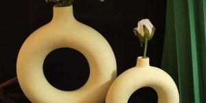 Decorative Donut Ceramic Vase