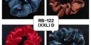 Premium Satin with Peecoating Hair Scrunchies for Girls and Women -Dark