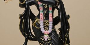 Black Marble Krishna Statue