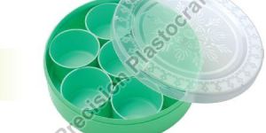 Plastic Round Masala Box