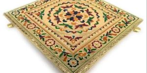 4x4 Inch Handicraft Wooden Oxidized Moti Bajot