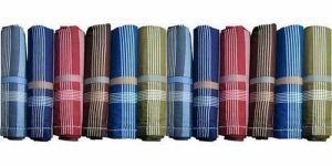 Multicolor Striped Mens Handkerchief