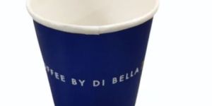 250 Ml Blue Printed Paper Coffee Cups