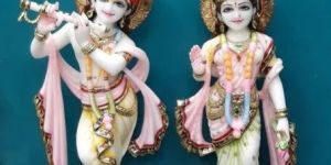 Marble Radha Krishna Statue
