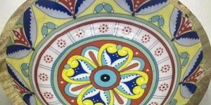 Wooden Round Salad Bowl Set with Server