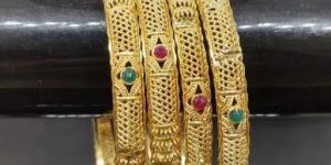 Gold Plated Brass Bangles