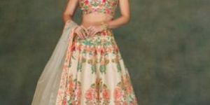 Ladies Designer Silk Embroidered Lehenga Choli Set