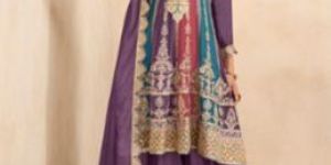 Ladies Silk Designer Palazzo Suit