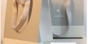 Brown & Grey Printed Paper Bag