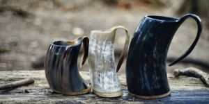 Horn Beer Mugs