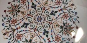 Marble Inlay Floor Art Service