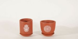 Mandala MH MD 003 R Terracotta Clay Pot