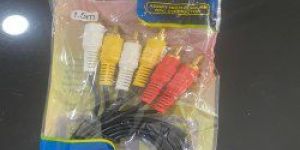 1.5 Meter Black RCA Audio Cable