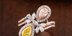 Elegant Diamond Rose Gold Ring