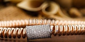 Glorious Round Cut Diamond Rose Gold Bracelet