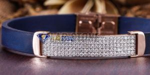 Precious Round Cut Diamond Rose Gold Bracelet