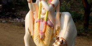 Marble Gau Gopal Statue