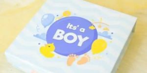 Blue Cardboard Chocolate Boxes