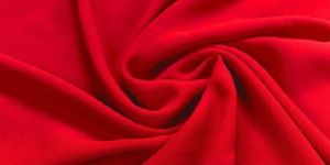 Dyed Red Georgette Fabric