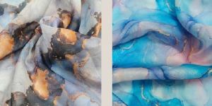 Printed Dull Organza Fabric
