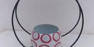 Round Printed Flower Pot