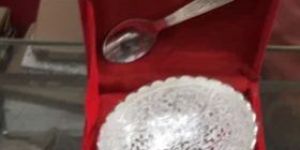 Silver Plated Bowl Spoon Set