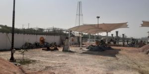 FRP Car Parking Tensile Fabric Structure