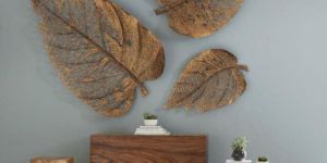 Metal Leaves Wall Art