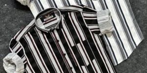Mens Striped Cotton Shirt