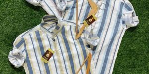 Mens Striped Lycra Shirt