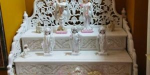 White Marble Singhasan