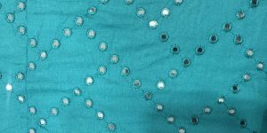 Rayon Mirror Work Fabrics
