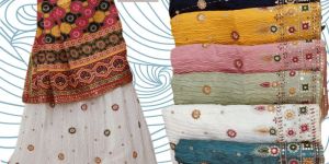 Chinon Silk Lehenga Corset Print Dupatta