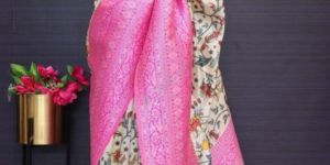 Digital Print Dola Silk Saree