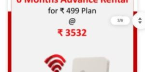 40 Mbps 6 Month Airtel Broadband New Connection