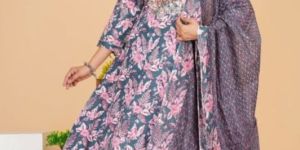 Printed Rayon Kurti Pant with Dupatta