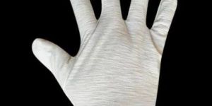 off White Cotton Hand Gloves