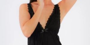Satin Lace Overlay Cups Trim Mini Dress
