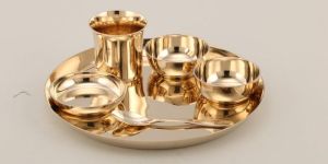 Brass Thali Set