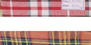 Cotton Poly Yarn Dyed Twill Check Fabric