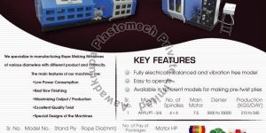 4mm To 8mm Rope Making Machine