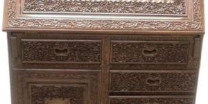 Small Wooden Carved Writing Desk