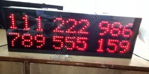 Wireless Token Display for Airport with 8 Window