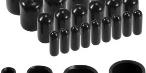 40pcs Round Rubber End Caps 1/8